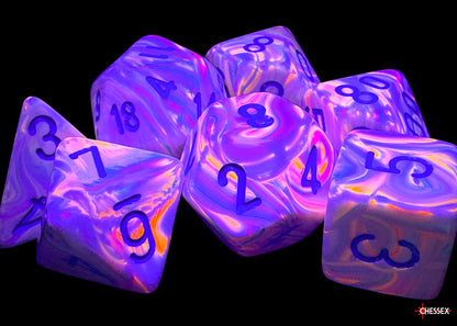 Festive Mega-hedral Pop Art/blue 7-Die Set - CHX22544