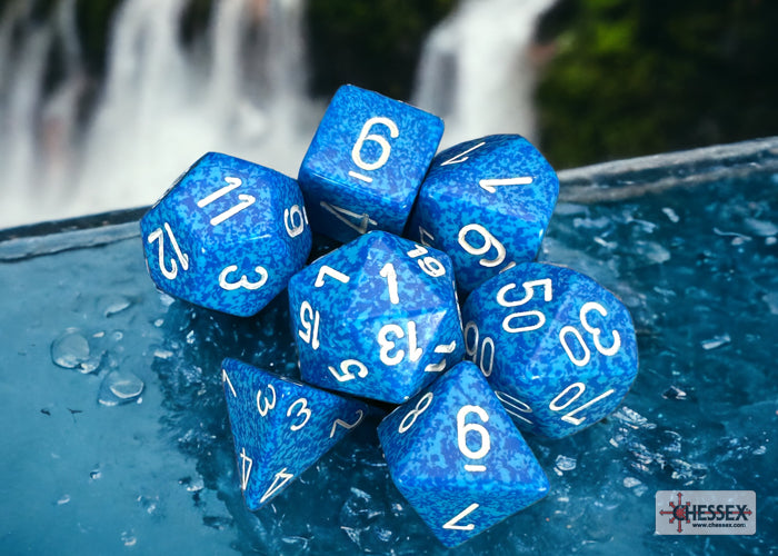 Speckled Water Polyhedral 7-Dice Set - CHX25306