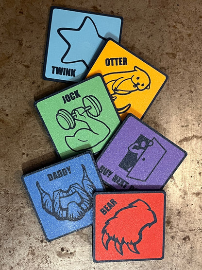 Coaster Set: Gay Sauna Types