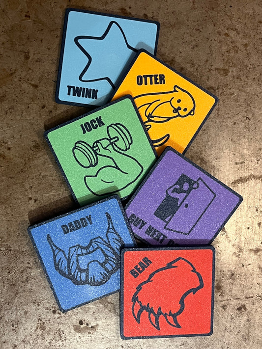 Coaster Set: Gay Sauna Types