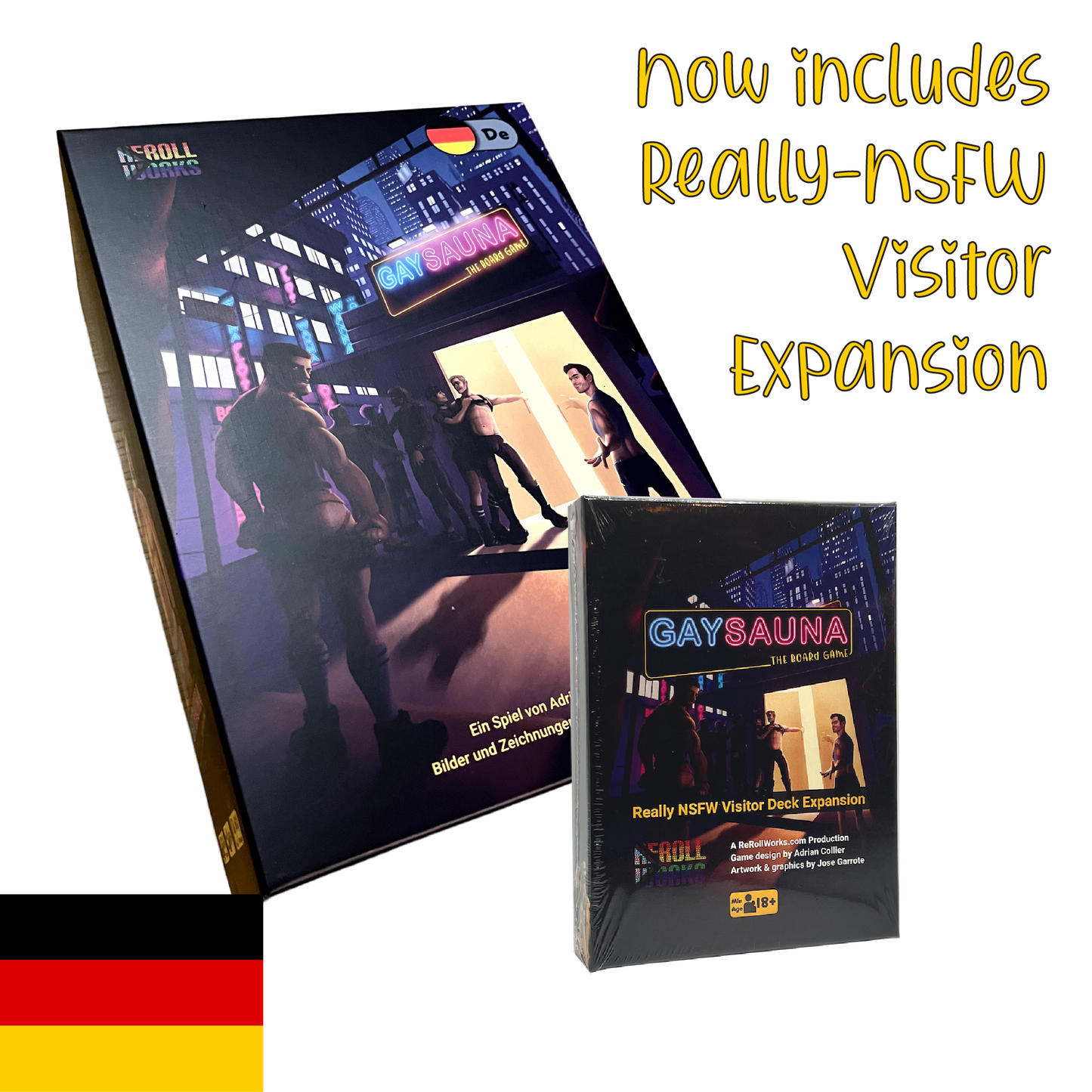 Gay Sauna The Board Game NSFW Bundle Edition - German - RRW062