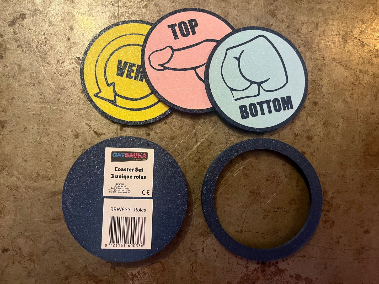 Coaster Set: Gay Sauna Roles