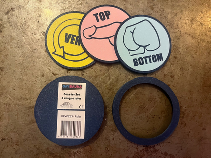 Coaster Set: Gay Sauna Roles