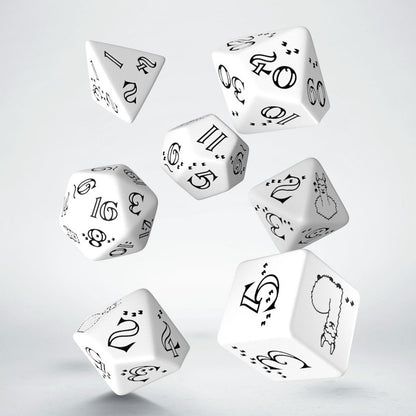 Bright Llama Dice Set (White & black) - SLLA02
