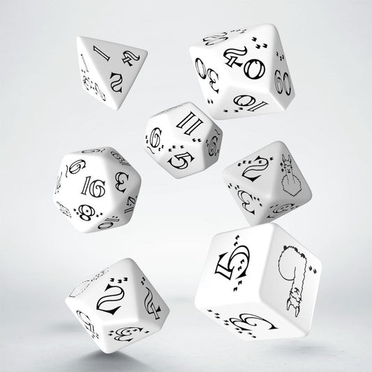 Bright Llama Dice Set (White & black) - SLLA02