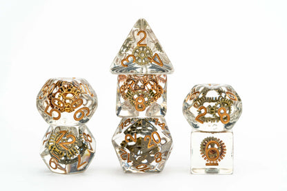 Gear Resin Poly Dice Set 16mm -  - MET740